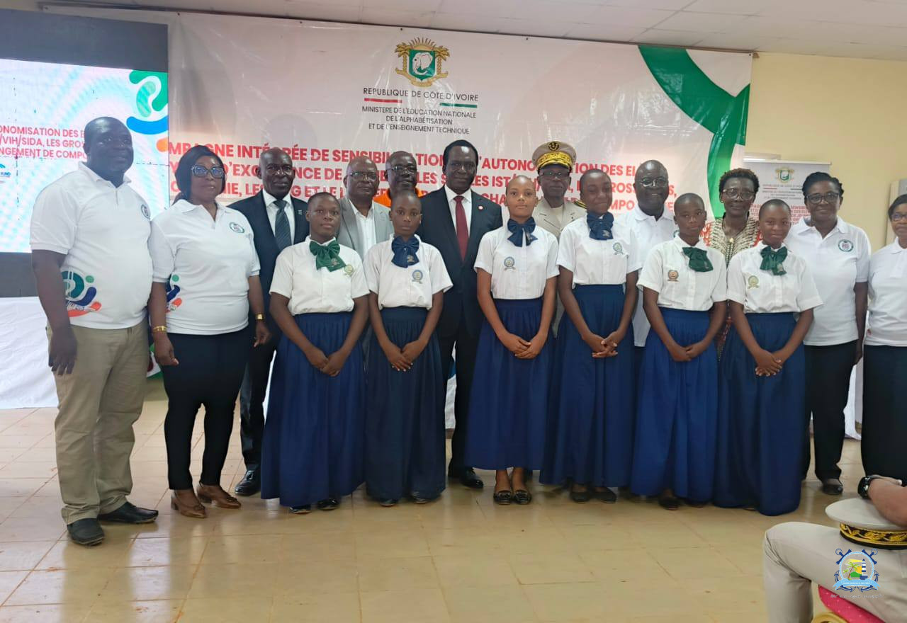 UNFPA COTE D'IVOIRE : san Pedro accueille la dernière étape d'une vaste campagne pour la protection des jeunes filles.